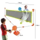 Bērnu Badmintona Komplekts ar Tīklu un Raketēm | Kid\'s Badminton Set