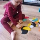 Kruzzel 00022426 koka loģikas puzle ar ģeometriskām figūrām