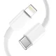 Tech-Protect C20W tīkla lādētājs USB-C PD 20W / USB-A QC 3.0 un kabelis Lightning - balts