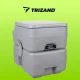 Pārnēsājamā tūrisma tualete Trizand, 20 l, pelēka