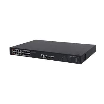 PoE komutators DH-PFS3220-16GT-240 1000 Mbps 16+2G Uplink