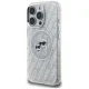 Karl Lagerfeld IML Glitter Karl & Choupette MagSafe vāciņš iPhone 16 Pro Max, Pelēks