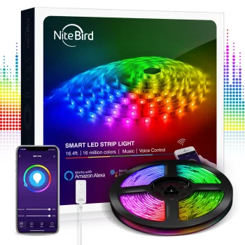 Viedā WiFi RGB LED lente Gosund SL1, 2.8m