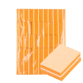 Mini nagu pulēšanas bloki 100/180, oranži, 50 gab.