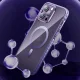 Vāciņš Kingxbar PQY Ice Crystal Series priekš iPhone 14 Plus ar MagSafe, pelēks