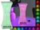 LED RGB galda naktslampiņa ar kristāla efektu, USB, pults