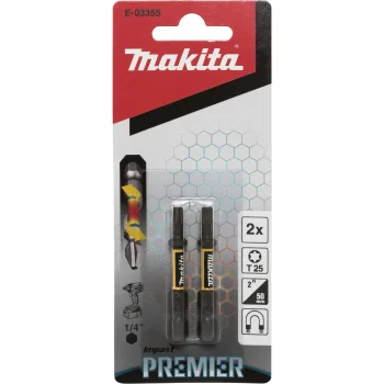 Makita Impact Premier T25 vērpes uzgaļu komplekts 50 mm, 2 gab. (E-03355)