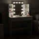Modernhome kosmētikas galdiņš ar LED spoguli un atvilktnēm