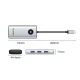 Dokstacija Orico PW11 6-in-1 USB-C, HDMI 4K, PD 100W, RJ45 2.5G, sudraba