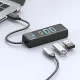 Orico PWC2U-U3 3 portu USB centrmezgls (2x USB-A 3.0, 1x USB-C 3.0) 1.8m melns