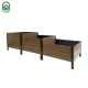 Paaugstinātā dārza dobe KLASIKA Woodlook pakāpienveida, 225x75 cm, brūna