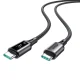 Joyroom S-A60 StarTalk USB-C uz USB-C kabelis 100W 1.2m, melns