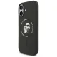 Karl Lagerfeld vāciņš iPhone 17 Silicone Karl&Choupette Ring MagSafe, melns