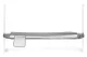 Ecotoys gultas aizsargbarjera bērniem, 150 cm, pelēka/balta