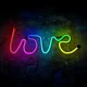 Forever Light FLRN01 LOVE RGB LED Neona Lampa ar Pulti