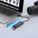 Orico PAPW3AT-U3 USB centrmezgls ar 3x USB-A 3.0 un microSD/SD karšu lasītāju, 1m, melns