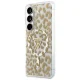 Guess IML Leopard Triangle MagSafe vāciņš Samsung Galaxy S26, brūns