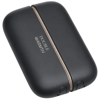Magnētisks elektriskais roku sildītājs 2-in-1 USB, melns