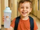 Bērnu ūdens pudele skolai un bērnudārzam 500 ml, zila