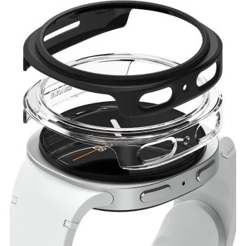 Ringke Slim 2 gab. aizsargkorpuss Samsung Galaxy Watch 8 44mm, Caurspīdīgs/Melns