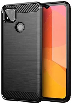 Xiaomi Redmi 9C Carbon Flexible Cover TPU Case, Black | Telefona Maciņš Vāciņš Apvalks Bampers