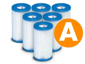 Intex 29000 A tipa papīra filtri baseina sūkņiem, 6 gab.