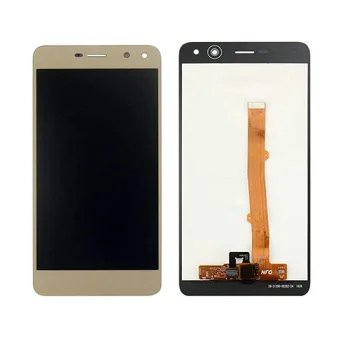 LCD ekrāns ar rāmi Huawei Y6 2017 / Y5 2017, zelta