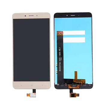 LCD ekrāns Xiaomi Redmi Note 4 ar rāmi, zelta