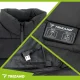 Apsildāma veste Trizand, 11 apsildes zonas, USB, izmērs L, melna