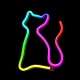 Forever Light FLRN03 RGB LED Neona Gaisma Kaķis ar Pulti