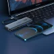 Choetech HUB-M26 12-in-1 USB-C centrmezgls ar displeju pelēks