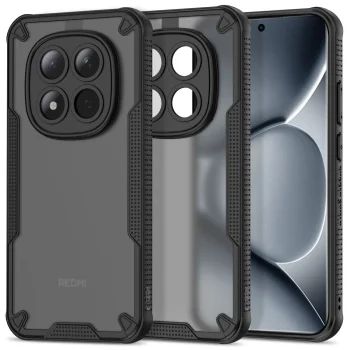 Tech-Protect Rugged Shield vāciņš Xiaomi Poco M8 Pro / Redmi Note 15 Pro+ 5G, melns