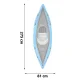 Bestway Hydro-Force Cove Champion X1 piepūšamais kajaks, 275 x 81 cm
