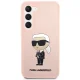 Karl Lagerfeld Samsung Galaxy S23 vāciņš Silicone Ikonik, rozā