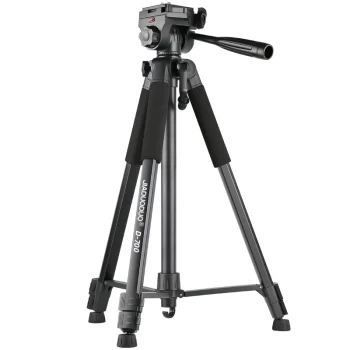 Alumīnija fotostatīvs ar regulējamu pamatni, 57-170 cm, pelēks