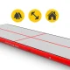 4FIZJO AirTrack piepūšamais vingrošanas celiņš 6 x 2 x 0,2 m, sarkans