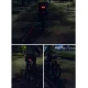 Rockbros LKWD-R1 aizmugurējais velosipēda lukturis ar lāzeru un tālvadības pulti, melns