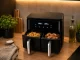 Karstā gaisa friteris 15L 2400W ar diviem nodalījumiem, 6 režīmi, melns