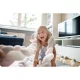 Ricokids bērnu gultiņas apmalīte, 3 m, rozā un pelēka