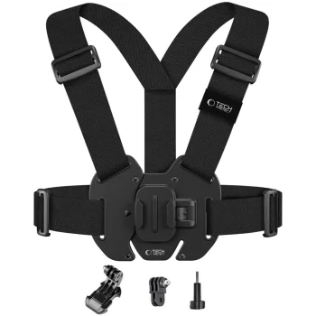 Tech-Protect GA100 krūšu stiprinājums GoPro / DJI, melns