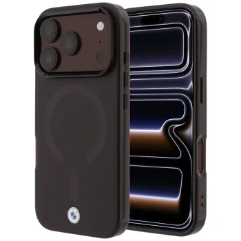 BMW Sign Frosted IML & Metal Logo MagSafe vāciņš iPhone 18 Pro / 17 Pro, bordo