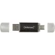 Intenso Twist Line 32 GB USB zibatmiņa USB-C un USB-A, antracīta