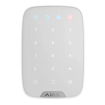 Ajax KeyPad Plus bezvadu skārientastatūra, balta