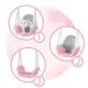 Ricokids 3-in-1 Bērnu šūpoles Miś, Rozā