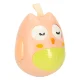 Bērnu Attīstošā Neapgāžamā Taktīlā Maņu Rotaļlieta Grabulis \"Pūce\", Rozā | Kid\'s Tumbler Toy Rattle...