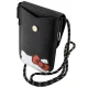 Hello Kitty Leather Hiding Kitty Cord pleca somiņa, melna