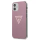 Guess iPhone 12 mini vāciņš Metallic Collection, rozā