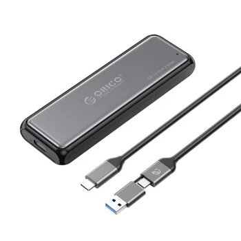 Orico DDM2-C3-G2 M.2 NVMe SSD ārējais korpuss USB-C 3.2 Gen 2 10 Gb/s, pelēks