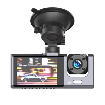 XO XJ03 auto video reģistrators ar 3 kamerām, FullHD, melns