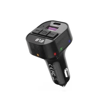 XO BCC17 FM raidītājs un auto lādētājs 30W, melns